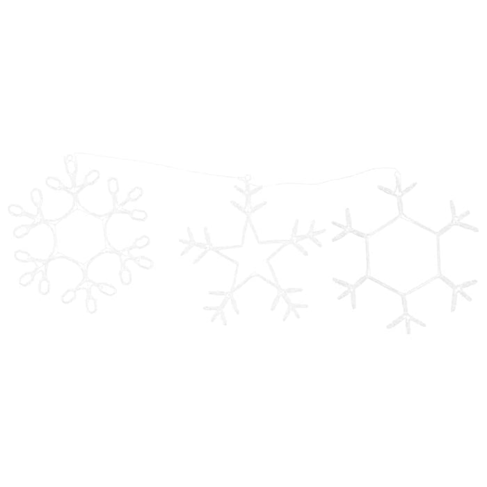 Fiocco di Neve di Natale Bianco caldo 45 x 38 cm PVC 42018955