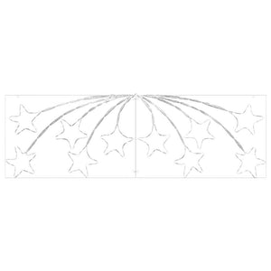 Stella di Natale con 432 LED Multicolore 180 x 57 cm PVC 42018956