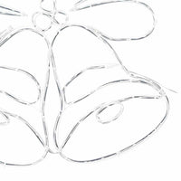 Campana di Natale con 144 LED Multicolore 56 x 46 cm PVC 42018957