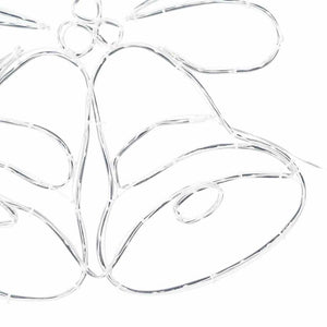 Campana di Natale con 144 LED Multicolore 56 x 46 cm PVC 42018957