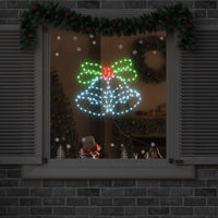 Campana di Natale con 144 LED Multicolore 56 x 46 cm PVC 42018957