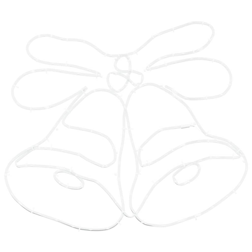 Campana di Natale con 144 LED Multicolore 56 x 46 cm PVC 42018957