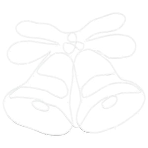 Campana di Natale con 144 LED Multicolore 56 x 46 cm PVC 42018957