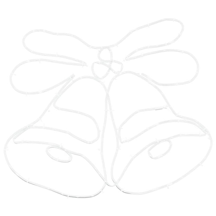 Campana di Natale con 144 LED Multicolore 56 x 46 cm PVC 42018957