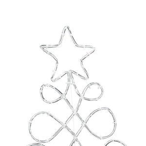Luci a forma di albero di Natale Multicolore 80 x 56 cm PVC 42018958