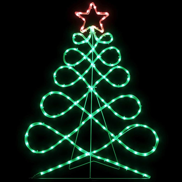 Luci a forma di albero di Natale Multicolore 80 x 56 cm PVC 42018958