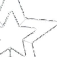 Stella di Natale Bianco Freddo 51,5 x 50 x 0,65 cm Ferro 42018959