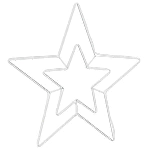 Stella di Natale Bianco Freddo 51,5 x 50 x 0,65 cm Ferro 42018959