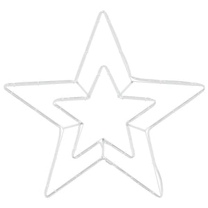 Stella di Natale Bianco Freddo 51,5 x 50 x 0,65 cm Ferro 42018959