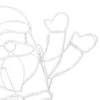 Luce Babbo Natale Multicolore 58.5 x 60 x 1.3 cm Ferro 42018960