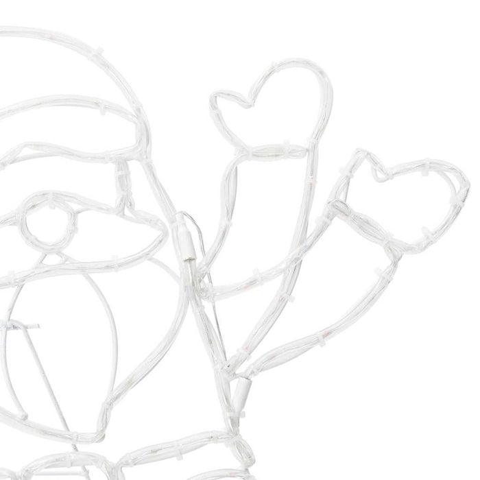 Luce Babbo Natale Multicolore 58.5 x 60 x 1.3 cm Ferro 42018960