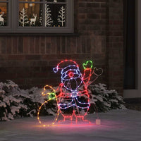 Luce Babbo Natale Multicolore 58.5 x 60 x 1.3 cm Ferro 42018960