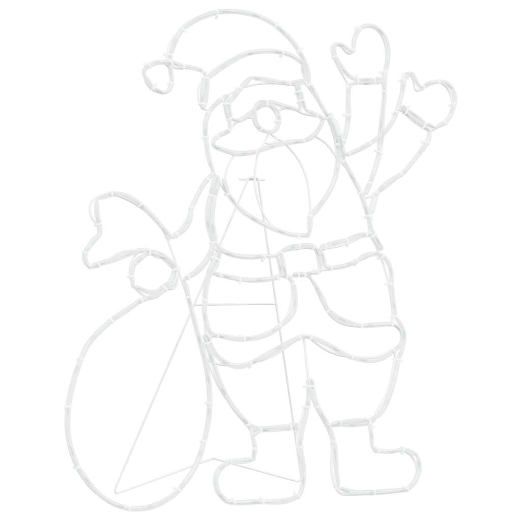 Luce Babbo Natale Multicolore 58.5 x 60 x 1.3 cm Ferro 42018960