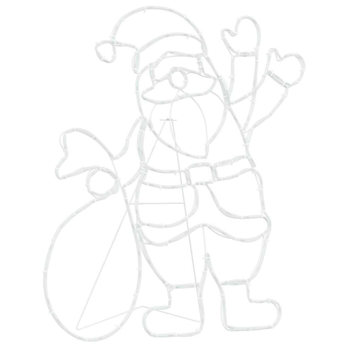 Luce Babbo Natale Multicolore 58.5 x 60 x 1.3 cm Ferro 42018960