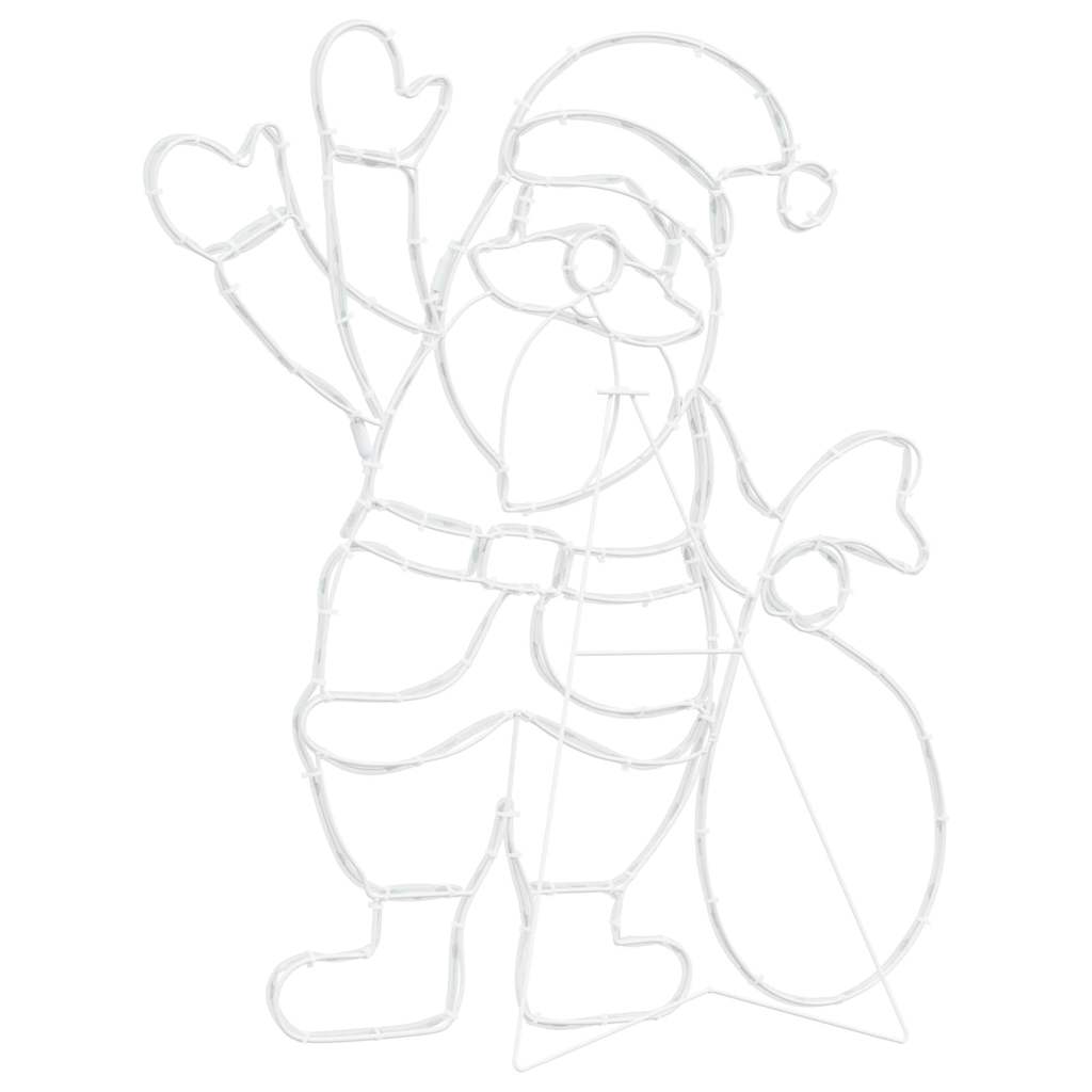 Luce Babbo Natale Multicolore 58.5 x 60 x 1.3 cm Ferro 42018960