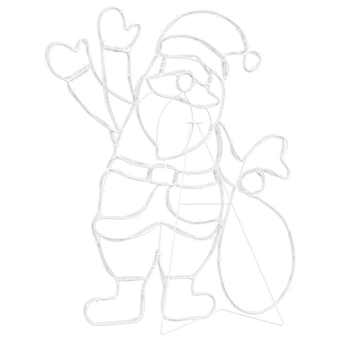 Luce Babbo Natale Multicolore 58.5 x 60 x 1.3 cm Ferro 42018960