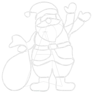 Luce Babbo Natale-Luci decorative natalizie Multicolore 58.5 x 60 x 1.3 cm Ferro