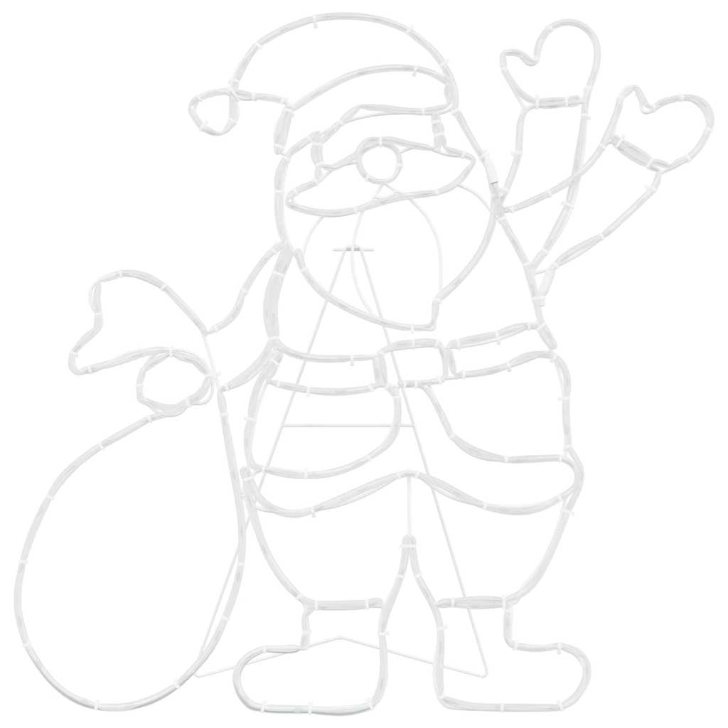 Luce Babbo Natale Multicolore 58.5 x 60 x 1.3 cm Ferro 42018960