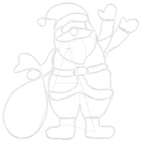 Luce Babbo Natale Multicolore 58.5 x 60 x 1.3 cm Ferro 42018960