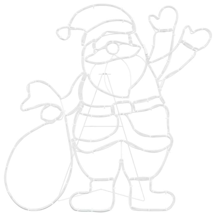 Luce Babbo Natale Multicolore 58.5 x 60 x 1.3 cm Ferro 42018960