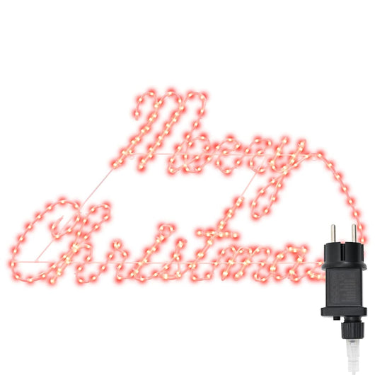 Insegna di Natale con 216 LED Rosso 99 x 55 x 13 cm Ferro 42018961
