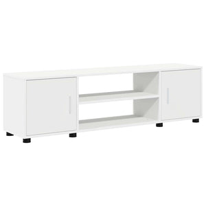 Set mobile TV Montaggio a parete 4 pz-Credenza per TV Bianco Legno multistrato