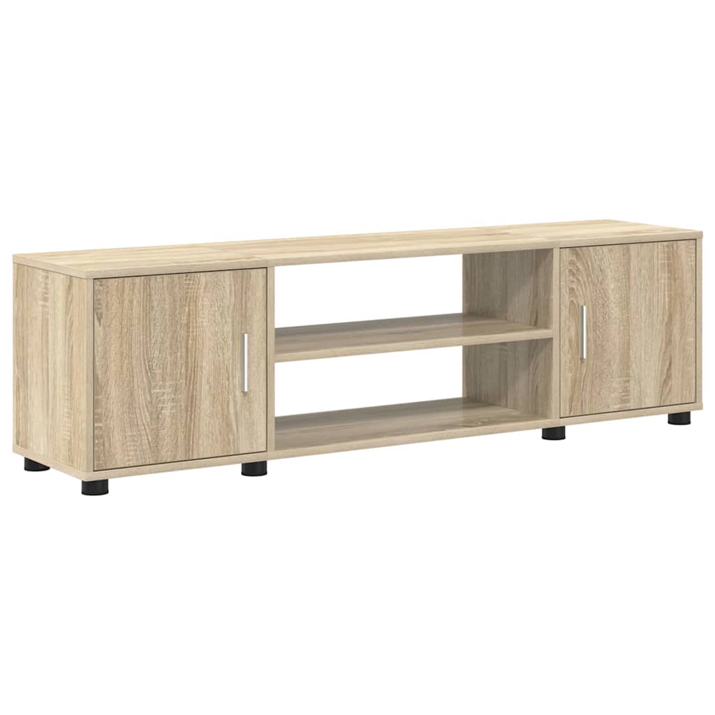 Set mobile TV 4 pz-Set di 4 Credenza per TV Rovere Sonoma Legno multistrato