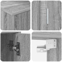 vidaXL Set di mobile TV da 4 pezzi 4 pcs Grigio sonoma