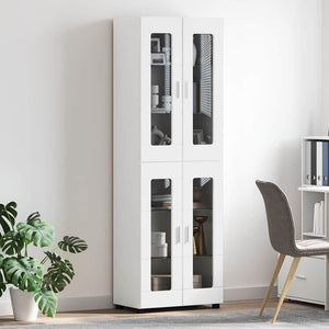 Credenza con porta Bianco 60 x 35 x 182 cm Legno multistrato 3397904