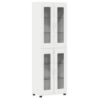 Credenza con porta Bianco 60 x 35 x 182 cm Legno multistrato 3397904