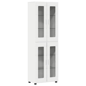 Credenza con porta Bianco 60 x 35 x 182 cm Legno multistrato 3397904