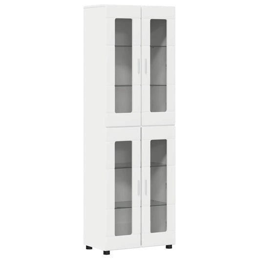 Credenza con porta Bianco 60 x 35 x 182 cm Legno multistrato 3397904