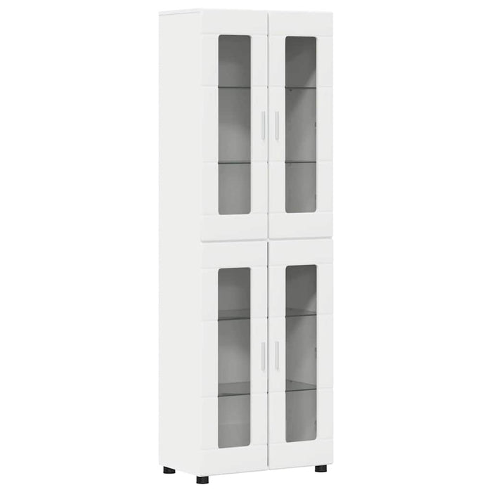 Credenza con porta Bianco 60 x 35 x 182 cm Legno multistrato 3397904