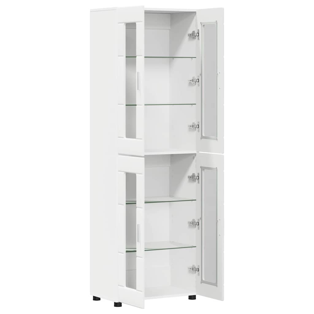 Credenza con porta Bianco 60 x 35 x 182 cm Legno multistrato 3397904