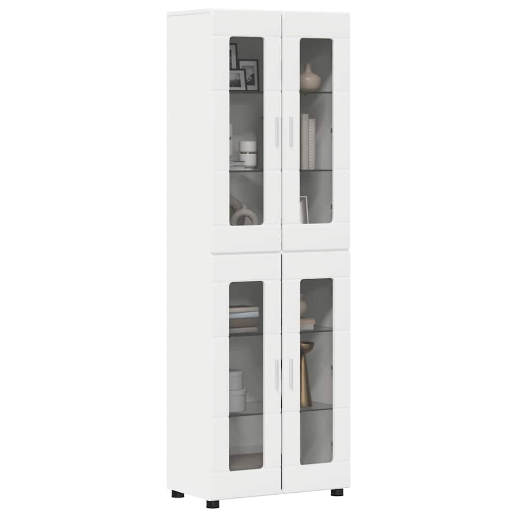 Credenza con porta Bianco 60 x 35 x 182 cm Legno multistrato 3397904
