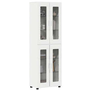 Credenza con porta Bianco 60 x 35 x 182 cm Legno multistrato 3397904