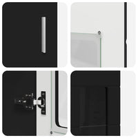 Credenza con porta Nero 60 x 35 x 182 cm Legno multistrato 3397905