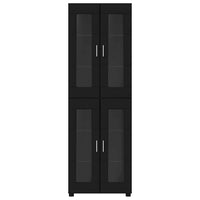 Credenza con porta Nero 60 x 35 x 182 cm Legno multistrato 3397905