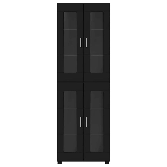 Credenza con porta Nero 60 x 35 x 182 cm Legno multistrato 3397905