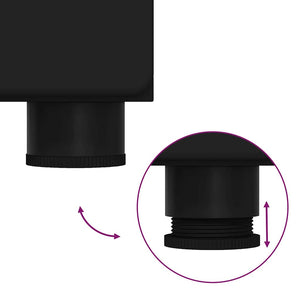 Credenza con porta Nero 60 x 35 x 182 cm Legno multistrato 3397905