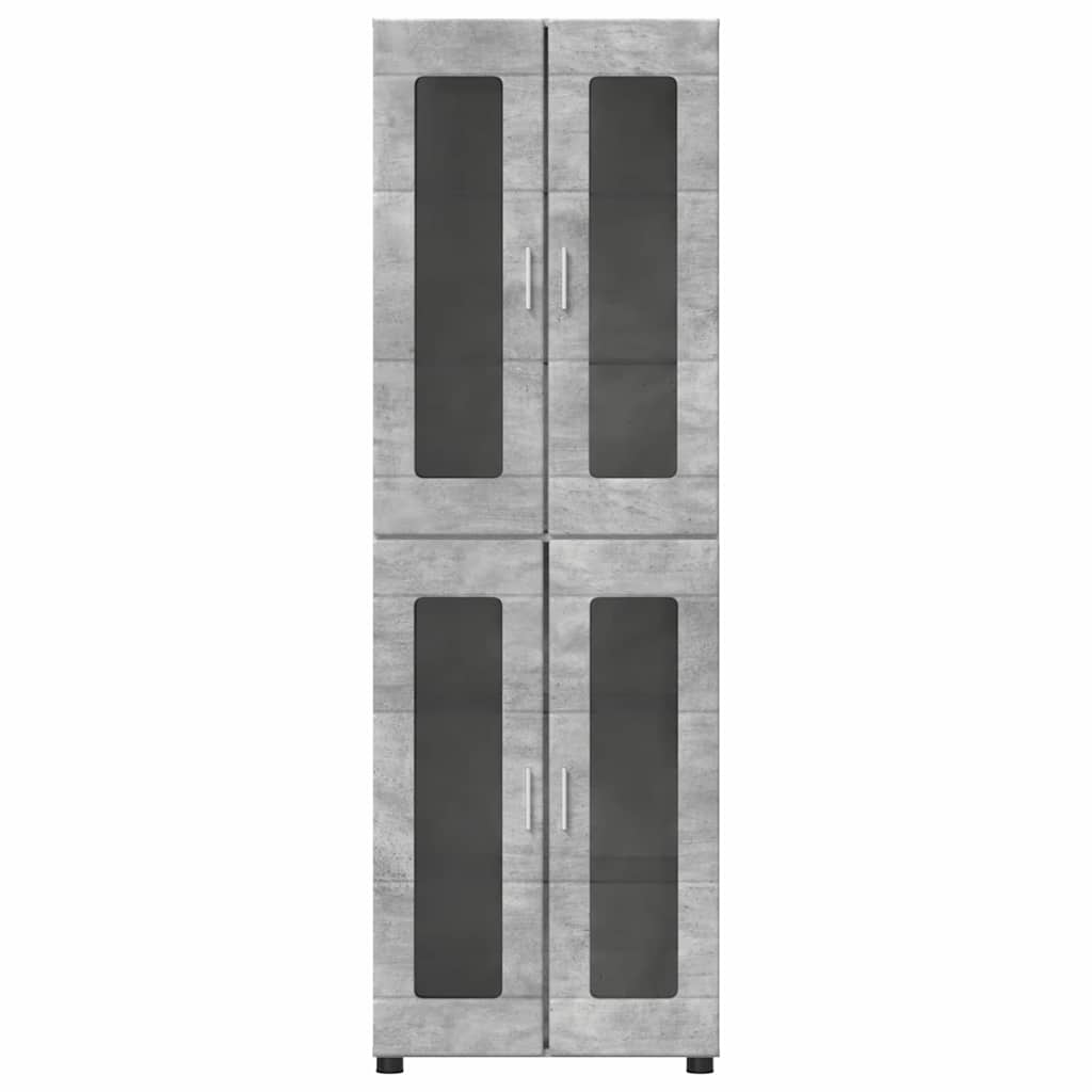 Credenza Grigio cemento 60 x 35 x 182 cm Legno multistrato 3397907