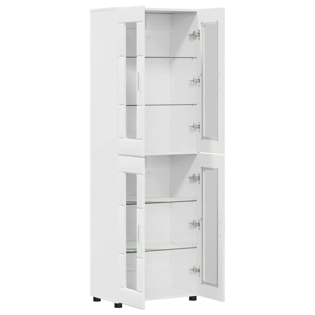 Credenza Bianco Lucido 60 x 35 x 182 cm Legno multistrato 3397908