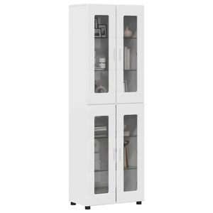 Credenza Bianco Lucido 60 x 35 x 182 cm Legno multistrato 3397908