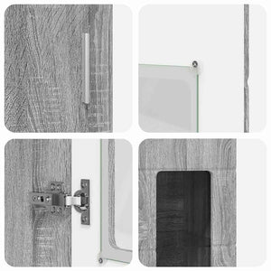 Credenza Grigio Sonoma 60 x 35 x 182 cm Legno multistrato 3397910