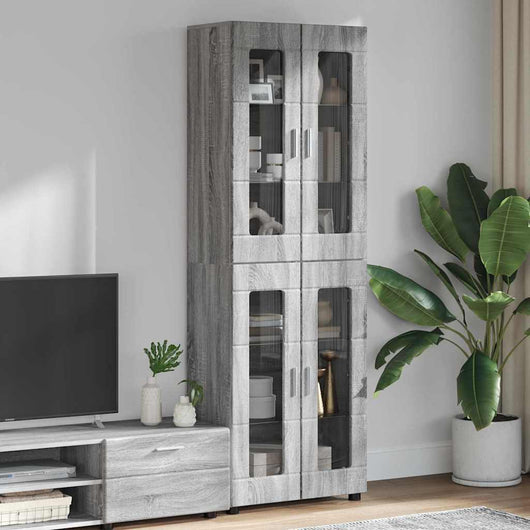 Credenza Grigio Sonoma 60 x 35 x 182 cm Legno multistrato 3397910