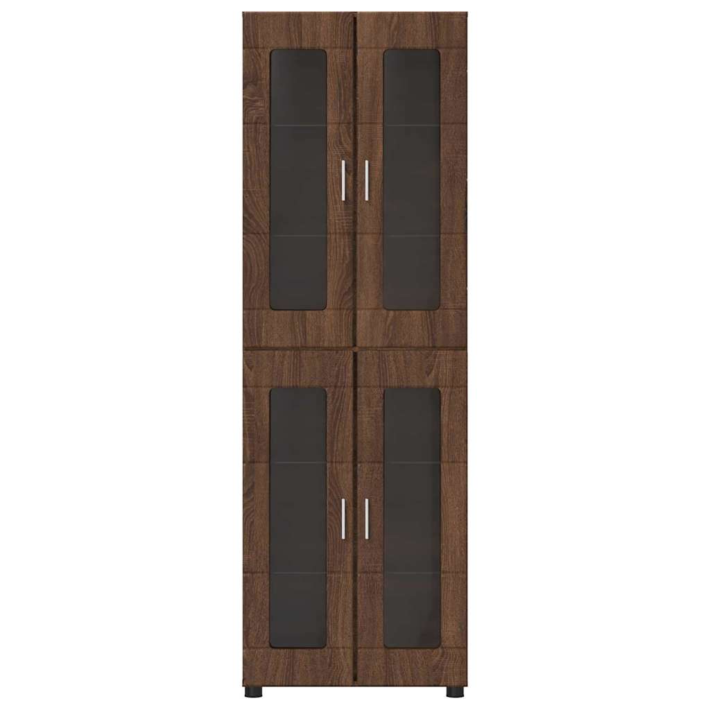 Credenza Rovere Marrone 60 x 35 x 182 cm Legno multistrato 3397911