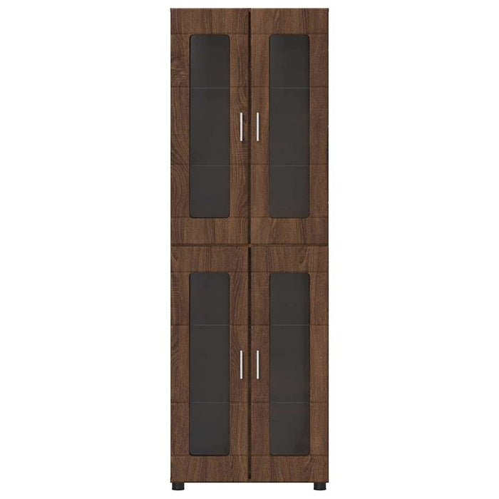 Credenza Rovere Marrone 60 x 35 x 182 cm Legno multistrato 3397911