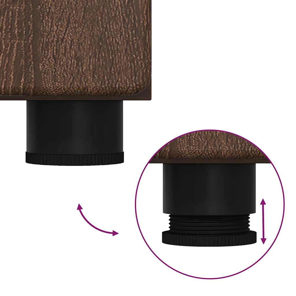 Credenza Rovere Marrone 60 x 35 x 182 cm Legno multistrato 3397911