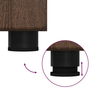 Credenza Rovere Marrone 60 x 35 x 182 cm Legno multistrato 3397911