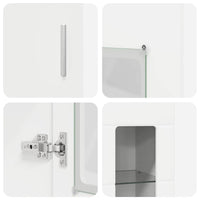 Credenza con porta Bianco 60 x 35 x 182 cm Legno multistrato 3397914